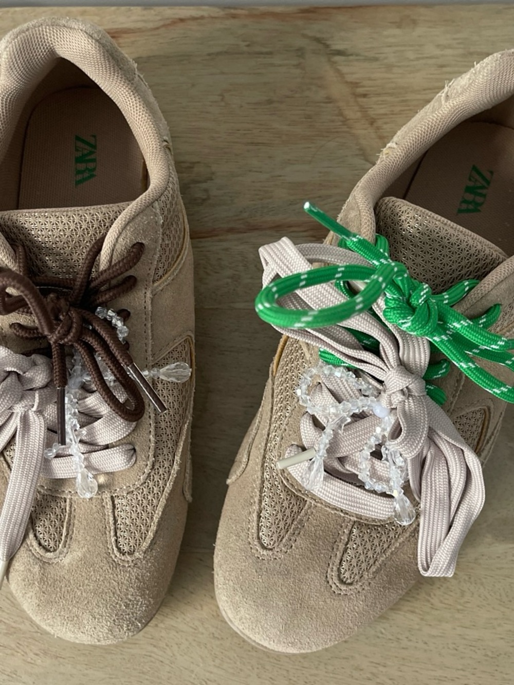Zara Kids Beige Suede Casual Sneakers - Neutral Beige